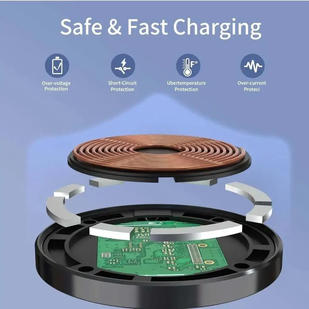 3-in-1 Magnetic Wireless Charger 15W Max Fast Charging Pad Model C21